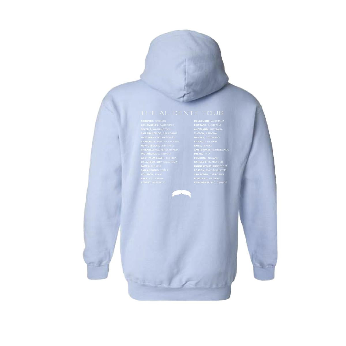 Al Dente Tour Unisex Hoodie - Blue