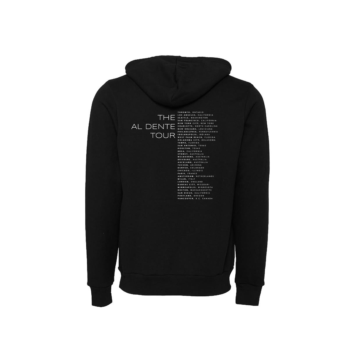 Al Dente Tour Unisex Hoodie - Black