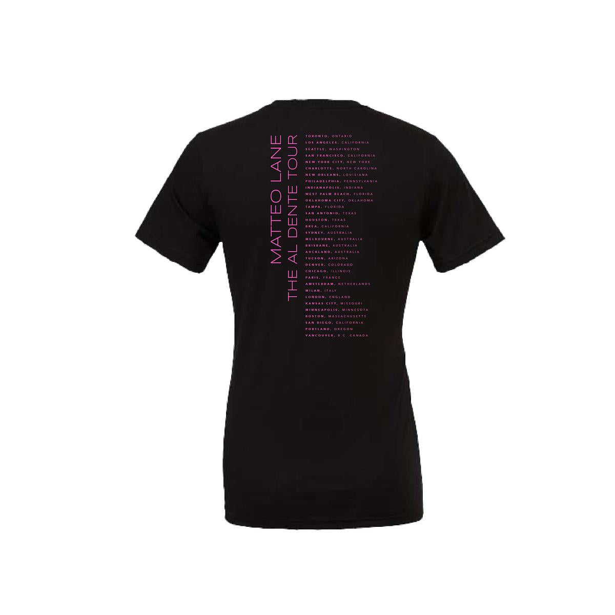 Al Dente Tour Unisex Tee - Black