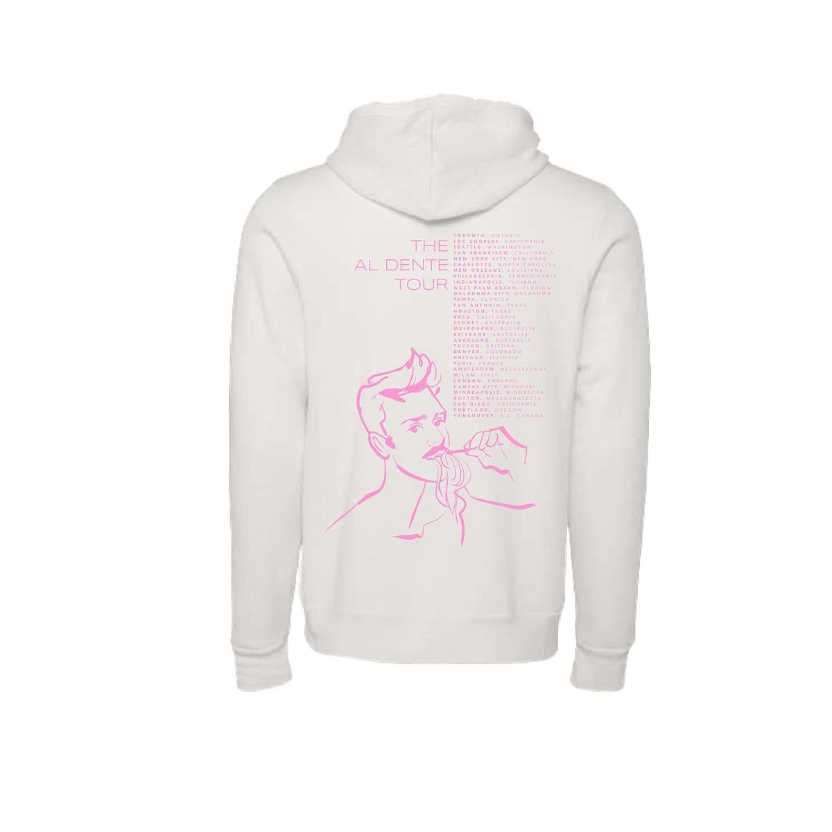 Al Dente Tour Unisex Hoodie - White