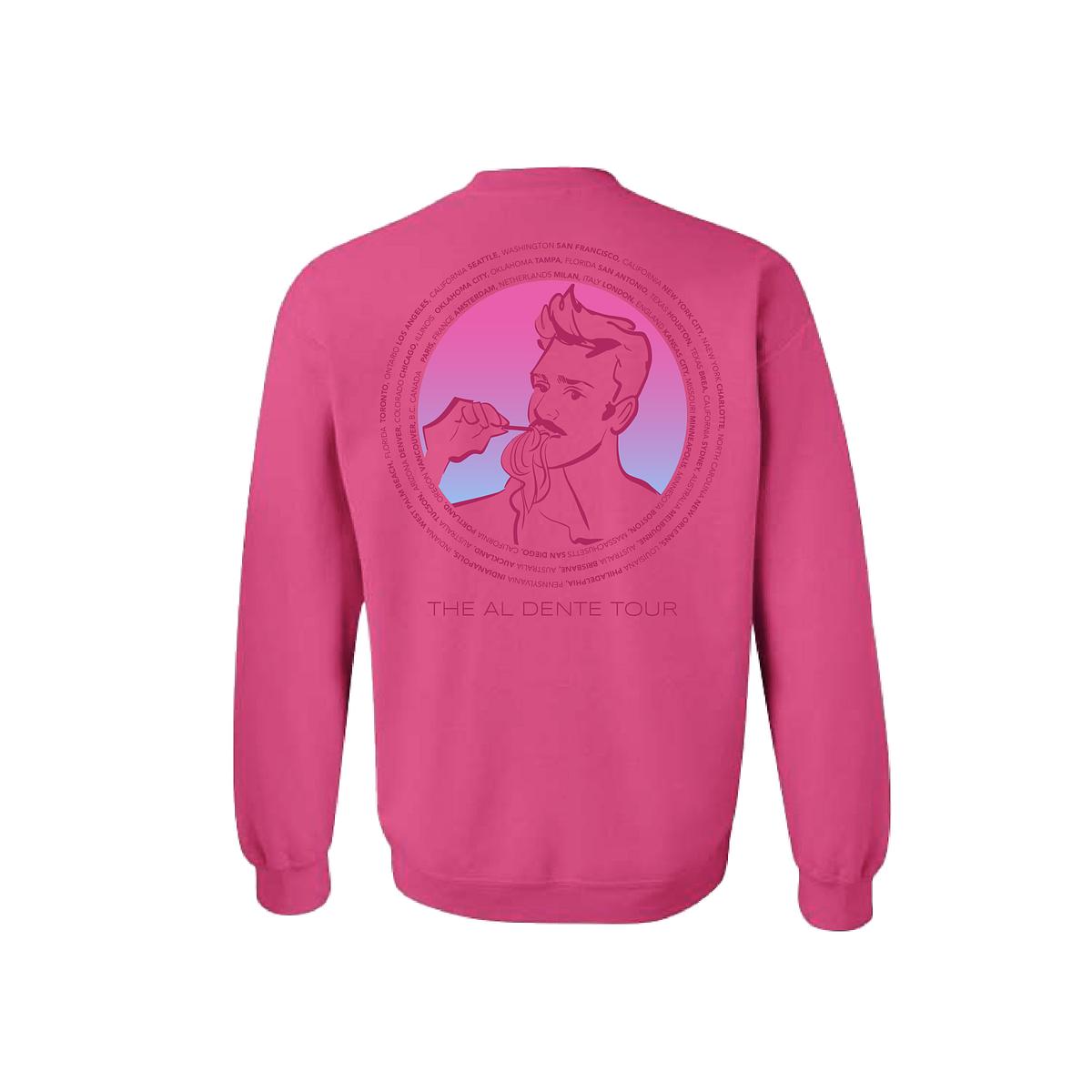 Al Dente Tour Unisex Crewneck - Pink